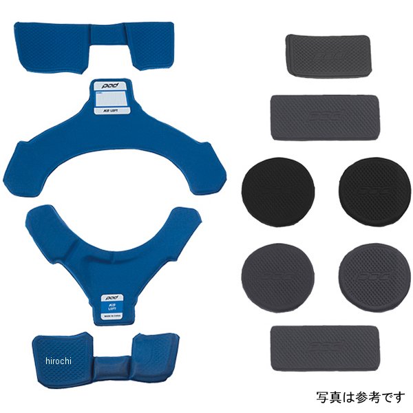 PODMX ニーブレースリペアパーツ パッドセット K8用 右側 KP481-003-OS HD店