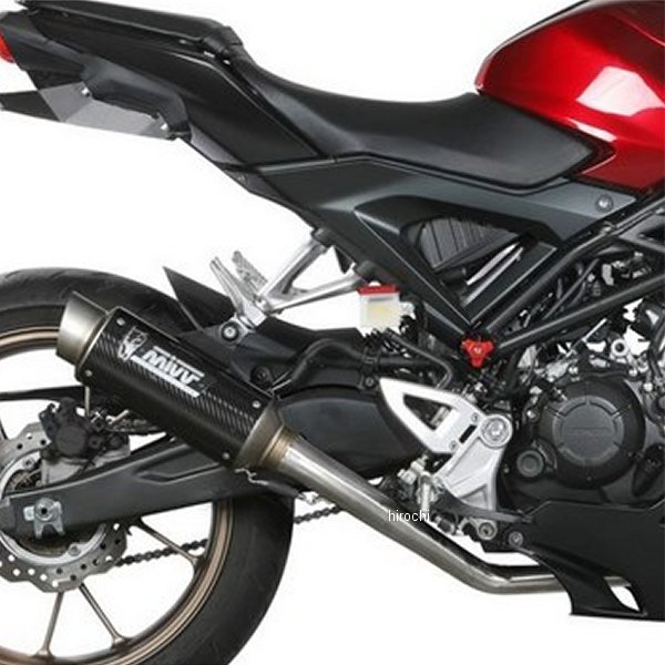 ミヴ Mivv フルエキゾースト 21年 CB125R カーボン H.077.L2P HD店