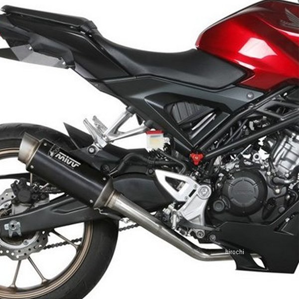ミヴ Mivv フルエキゾースト 21年 CB125R ブラックステンレス H.077.LXBP HD店