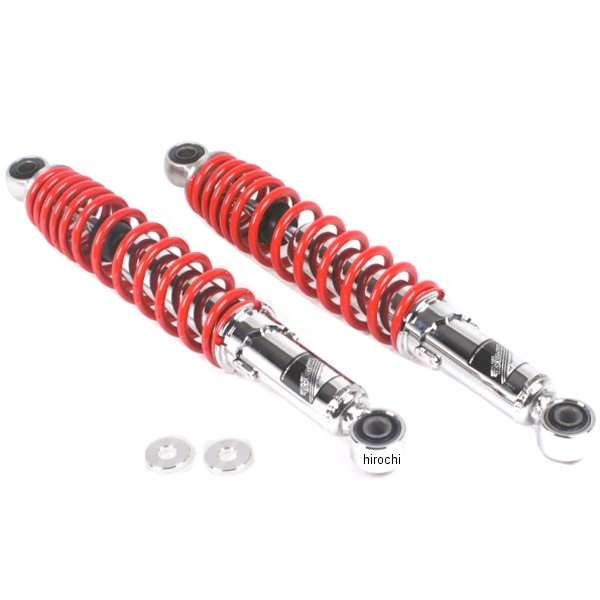 【メーカー在庫あり】 SP武川 リアショックアブソーバー スーパーカブ110 クロムメッキ/赤 2本入り 06-04-0165 HD店