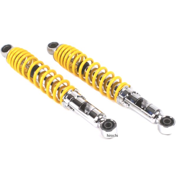 【メーカー在庫あり】 SP武川 リアショックアブソーバー スーパーカブ/リトルカブ 325mm クロムメッキ/黄 2本入り 06-04-0170 HD店