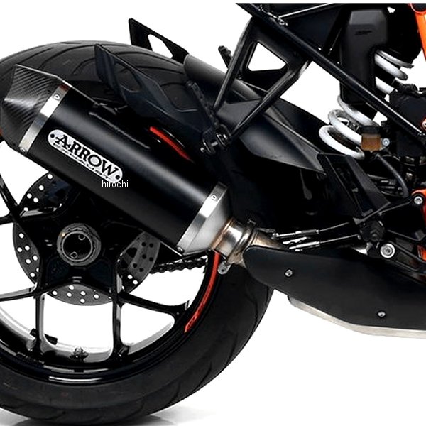 アロー ARROW スリップオンマフラー RACE TECH 17年-18年 KTM 1290SUPERDUKEGT アルミダーク/カーボンエンド 71820AKN HD店