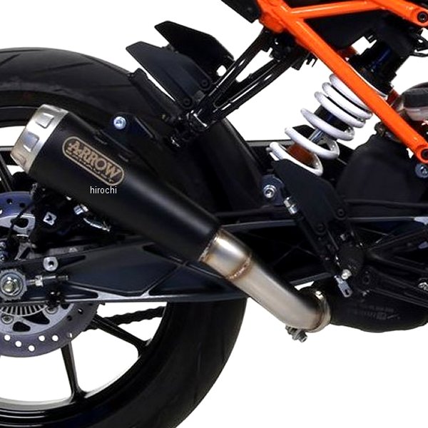 アロー ARROW スリップオンマフラー PRO RACE 17年-18年 KTM DUKE390 ニクロムダーク/ステンエンド 71866PRN HD店