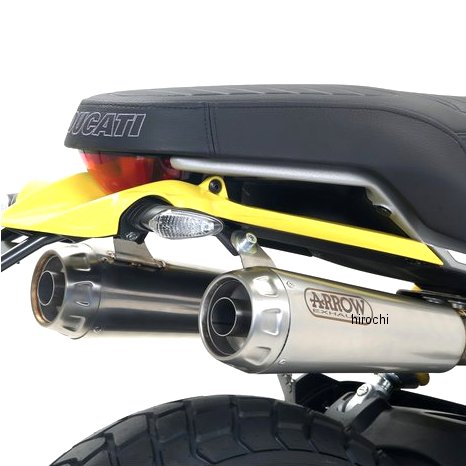 アロー ARROW スリップオンマフラー PRO RACE デュアル 18年-19年 ドゥカティ Scrambler1100 ニクロム/ステンエンド 71884PRI HD店