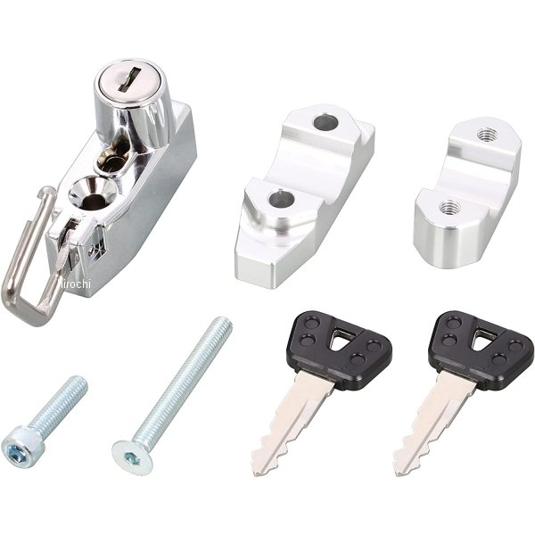 キタコ ヘルメットホルダー バークランプ シルバー/メッキ 80-564-90260 HD店