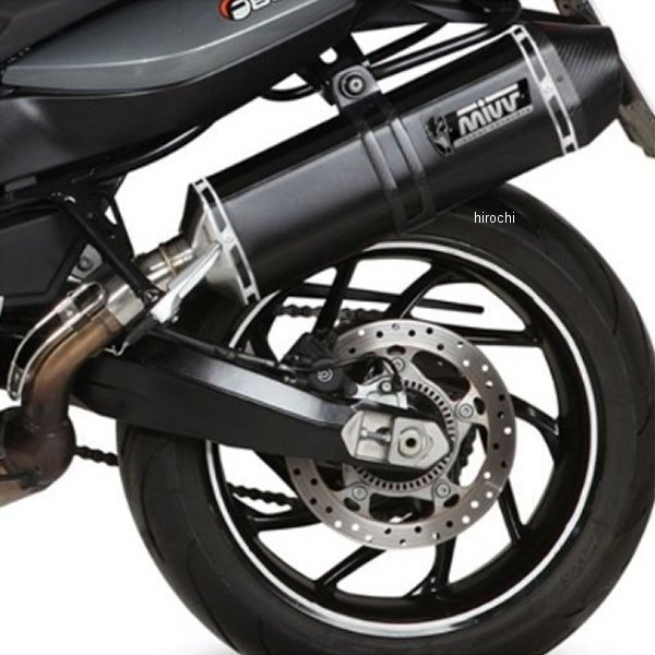 ミヴ Mivv スリップオンマフラー SPEED 09年-20年 BMW F800R ブラックステンレス B.008.LRB HD店