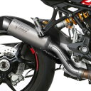 Mivv スリップオンマフラー 触媒なし GP PRO 17年-21年 ドゥカティ モンスター1200 チタン D.041.L6P HD店