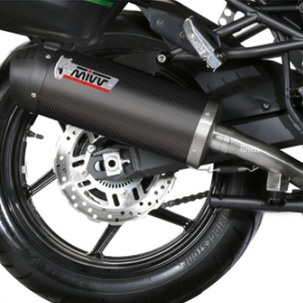 Mivv スリップオンマフラー OVAL 19年-21年 Versys1000 カーボン K.049.LEC HD店