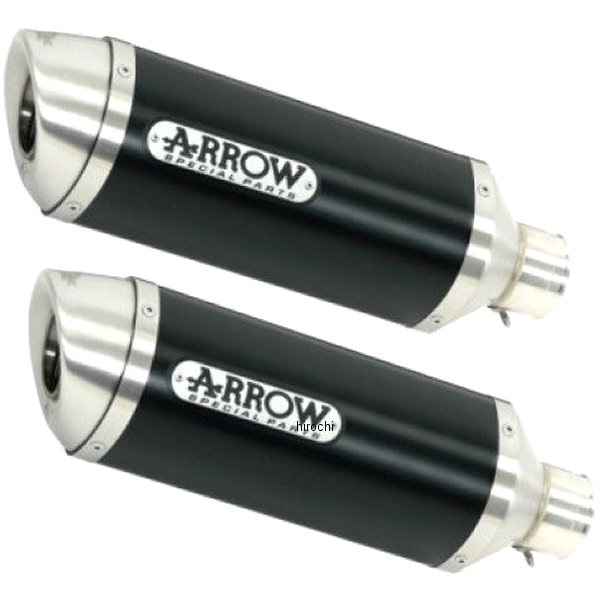 アロー ARROW フルエキゾースト THUNDER デュアル 17年-20年 Z1000 アルミダーク/ステンエンド 71755AON-71662MI HD店