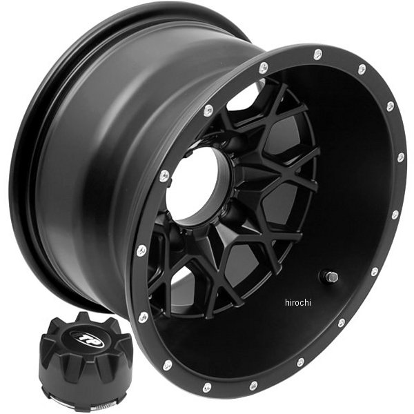 【USA在庫あり】 ITP ホイール ハリケーン 12x7 4/110 2+5 つや消し黒 0230-0702 HD