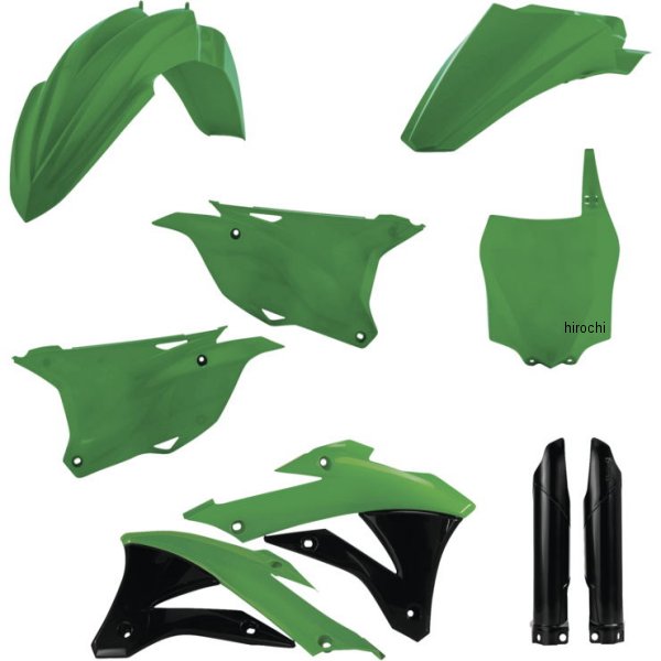 【USA在庫あり】 アチェルビス ACERBIS 外装キット 14年-21年 KX85/100 緑/黒 acb2374116812 HD店