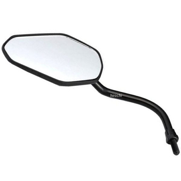 【メーカー在庫あり】 キジマ HEPT ミラー 左側 正ネジ M8 黒 203-8087 HD店(2.0)