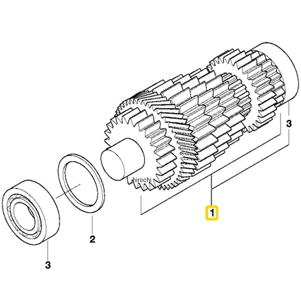 BMW純正 中間シャフト Enduro 1.=16 / 6.=36 23217675155 HD店