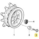 BMW純正 ホィール ボルト M12X1,5X63 3631