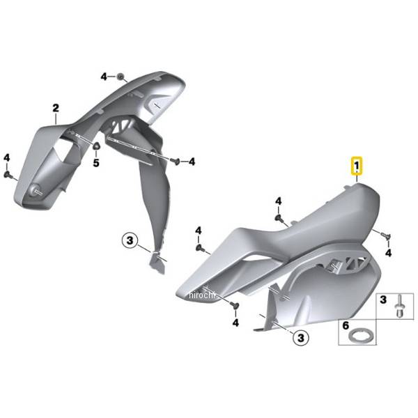 BMW純正 インテーク シュノーケル カバー LH 46638533659 HD店