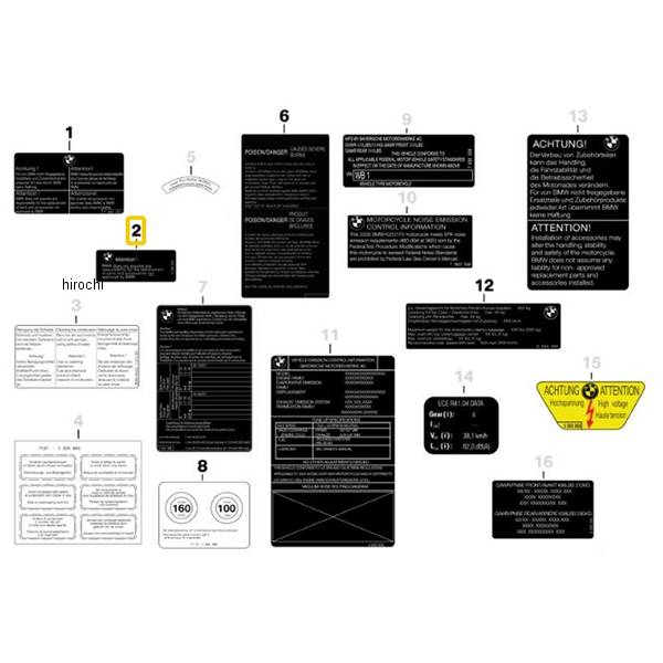 BMW純正 ラベル「純正部品」 51142121174 HD店