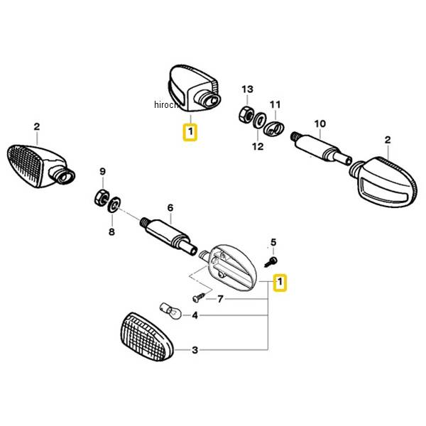 BMW純正 フラッシャー weiss 63137658963 HD店