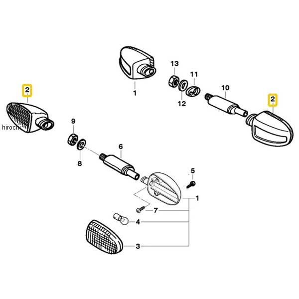 BMW純正 フラッシャー weiss 63137658964 HD店