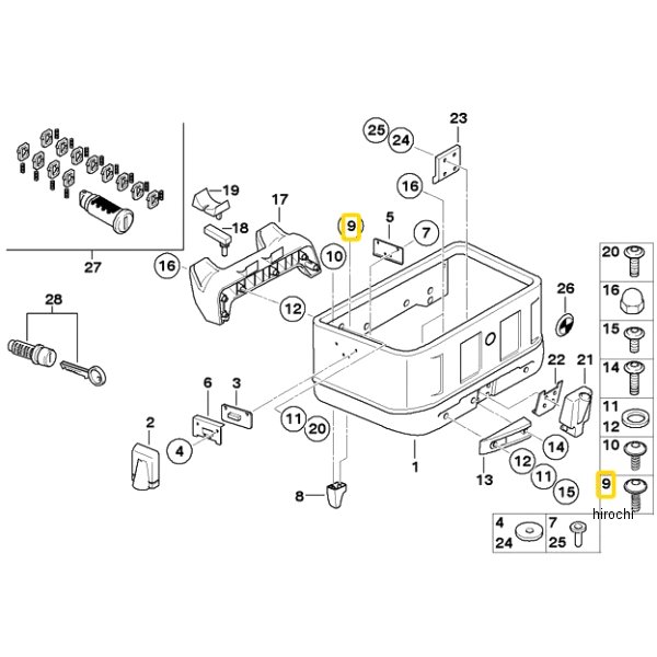 BMW純正 セルフ タッピング スクリュー 50X25 71607672269 HD店