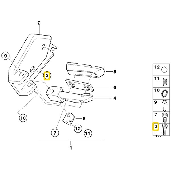 BMW純正 フィリスター ヘッド スクリュー M8X25 71607673537 HD店