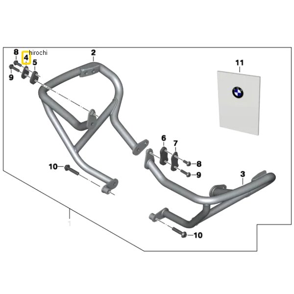 BMW純正 アウター補強プレート LH 77148544803 HD店