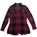【即納】 ハーレー純正 新品 長袖 シャツ バッファローチェック 赤/黒 レディース Sサイズ 96179-16VW/000S HD店