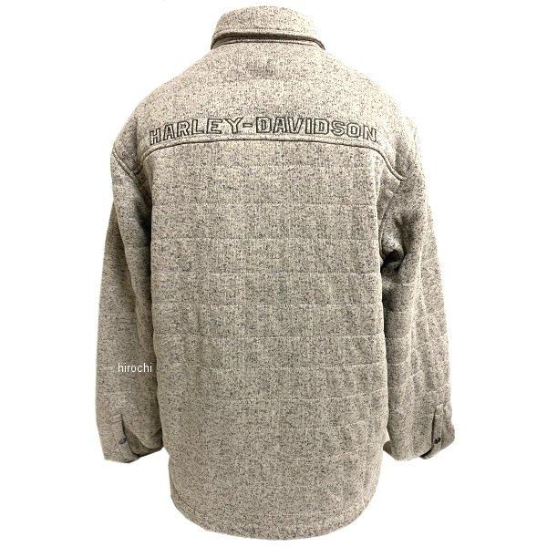 【即納】 ハーレー純正 新品 シャツジャケット キルティング グレー Lサイズ 96581-19VM/000L HD店