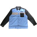 【即納】 ハーレー純正 新品 長袖 シャツ タイムレスメカニックカラー 青 Mサイズ 96379-22VM/000M HD店