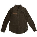 【即納】 ハーレー純正 新品 カウボーイシャツ コーデュロイ 茶 Lサイズ 96592-17VM/000L HD店