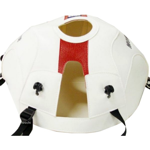 バグスター BAGSTER タンクカバー ドゥカティ MONSTER400 白/レッドセンターストライプ 1405S HD店