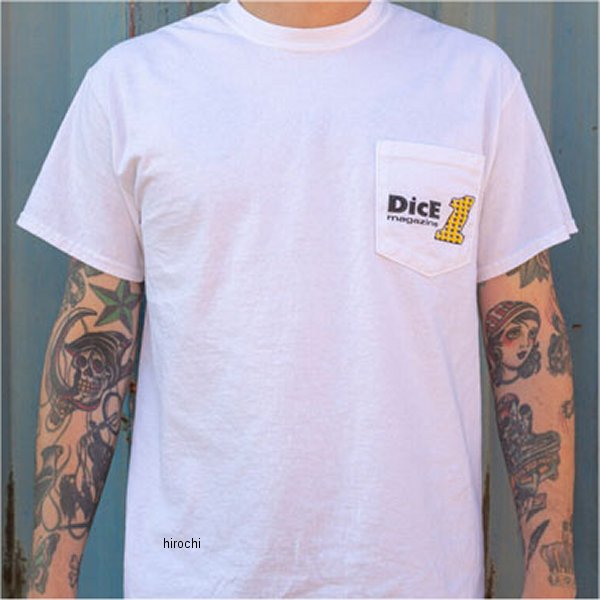 【メーカー在庫あり】 ダイスマガジン ポケットTシャツ シーシーバー 白 Mサイズ 025399-NF HD店
