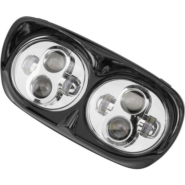 Rakuten - 【USA在庫あり】 レトリックライティング LETRIC LIGHTING LED ヘッドライト 80W Hi/Lo 98年-13年 FLTR クローム/黒 letLLC-LRH-BC HD店