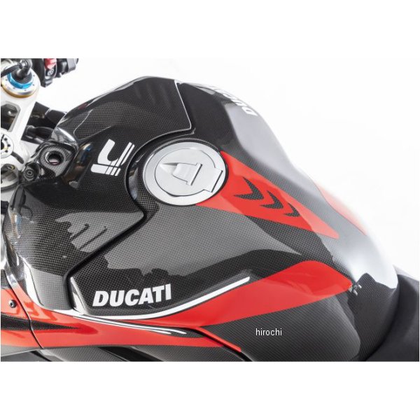 Ilmberger タンクフェアリングカウルクラッシュパッド付き 艶あり 20年 ドゥカティ PANIGALE V4S RACING カーボン TAV-059-D4RAG-K-S HD店