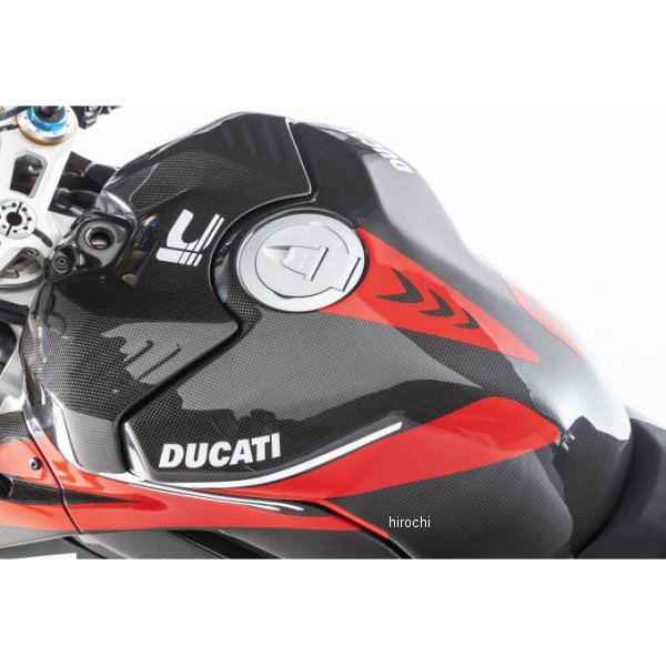 Ilmberger タンクフェアリングカウルクラッシュパッド付き 艶あり 20年 ドゥカティ PANIGALE V4 RACING カーボン TAV-059-D4RAG-K HD店