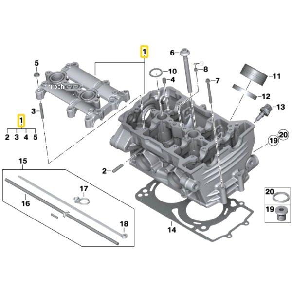BMW純正 シリンダー ヘッド schwarz 11128554807 HD店