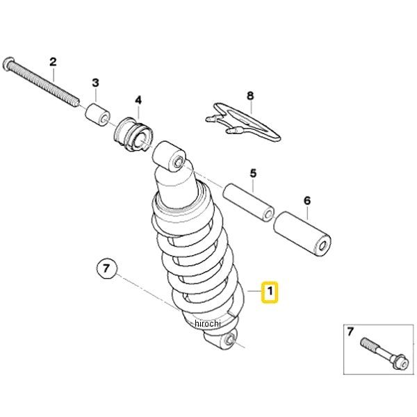 BMW純正 R スプリング ストラット 33537698358 HD店