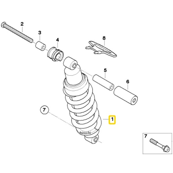 BMW純正 R スプリング ストラット ロータイプ 33537709132 HD店