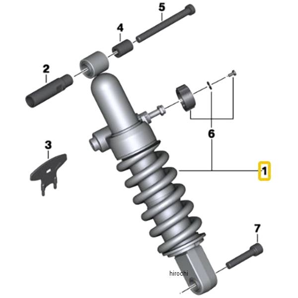 BMW純正 リア スプリング ストラット 赤 33548557852 HD店