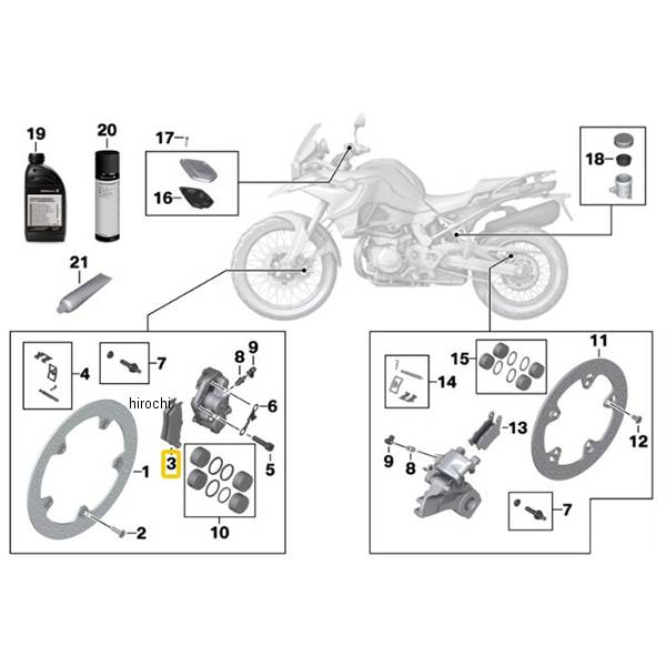 BMW純正 セット ブレーキ パッド フロント 34218569412 HD店
