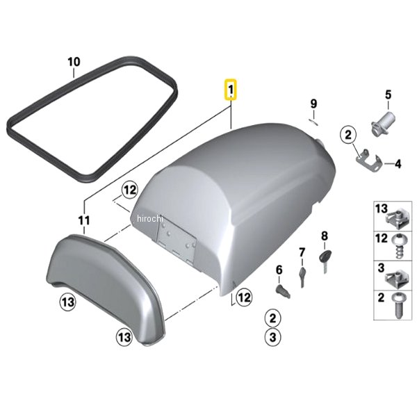 BMW純正 アッパー無線装置ボックス 46547723106 HD店