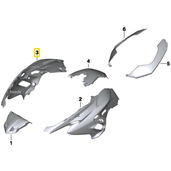 BMW純正 F サイド フェアリング RH 46638556010 HD店