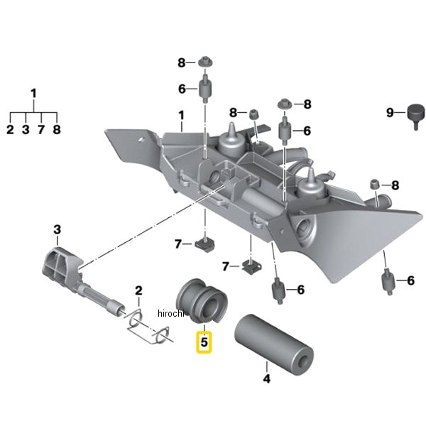 BMW純正 ラバー マウント RH 52537701034 HD店