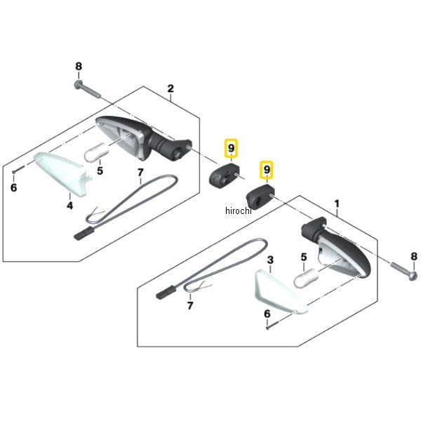BMW純正 フラッシャー ホルダー アダプター 63138535564 HD店