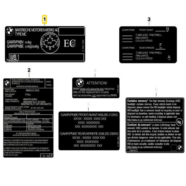 BMW純正 型式プレート 71248535181 HD店