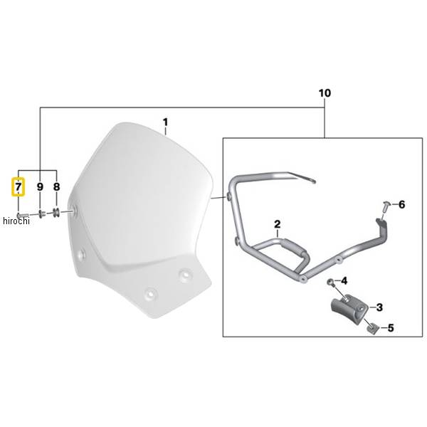 BMW純正 フィリスター ヘッド スクリュー 71607654904 HD店