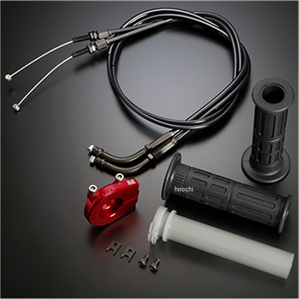 ヨシムラ YRスロットルホルダーセット TMR-L 115/700mm 赤 671-0A1R7001 HD店