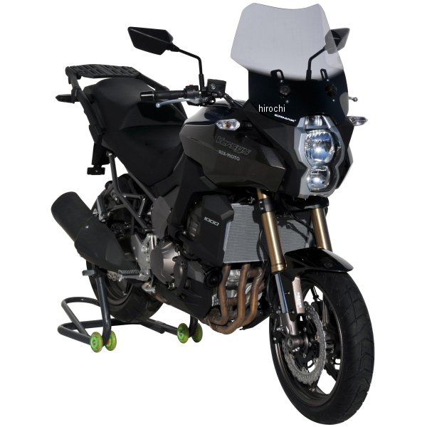 0103XX083 アルマックス ERMAX ハイプロテクション ウインドスクリーン 41cm 12年-18年 VERSYS1000 ライトブラック 010303083 HD店