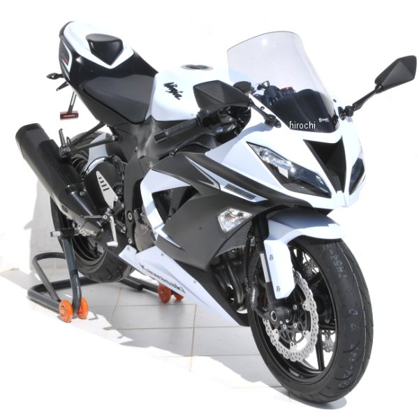 0103XX086 アルマックス ERMAX ハイプロテクション ウインドスクリーン 13年-16年 ZX-6R、636 ライトブラック 010303086 HD店