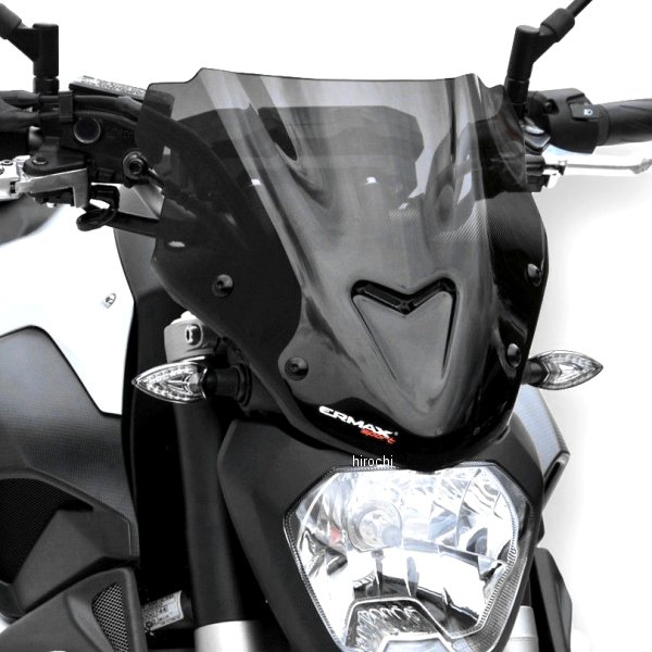 0302XX121 アルマックス ERMAX スポーツ スクリーン 27cm 14年-17年 MT-07、FZ-07 クリア 030201121 HD店