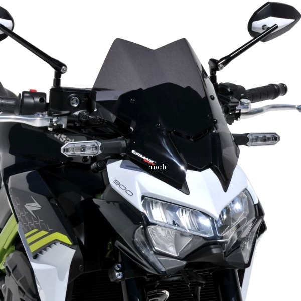 0303S77-XX アルマックス ERMAX スポーツスクリーン 35cm 20年-22年 Z900 ライトブラック 0303S77-03 HD店